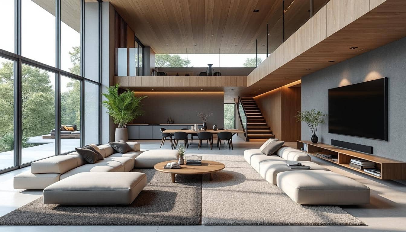 d&eacute;couvrez des id&eacute;es cr&eacute;atives pour structurer visuellement une pi&egrave;ce ouverte et optimiser l'espace avec style et fonctionnalit&eacute;.